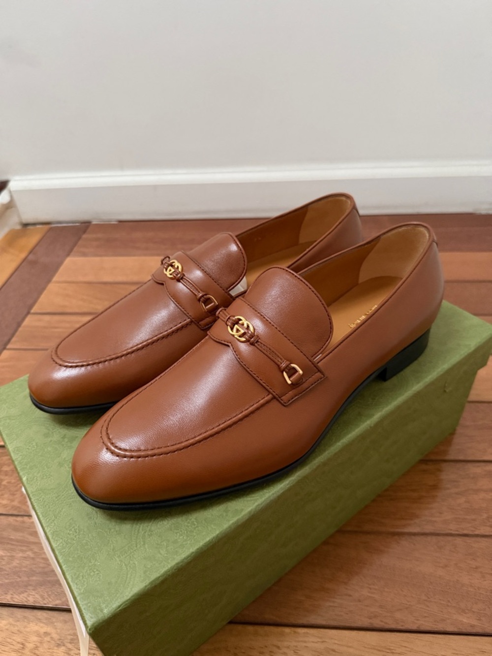 NIB Men’s Gucci Horsebit Leather Loafers 9.5